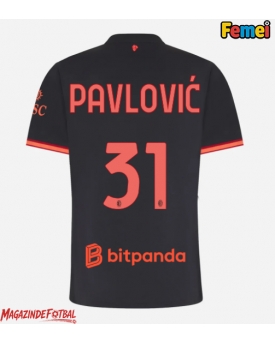 AC Milan Strahinja Pavlovic #31 Tricou Fotbal Replică 2026-27 Femei Treilea AC Milan Strahinja Pavlovic #31 Tricou Fotbal Replică 2026-27 Femei Treilea